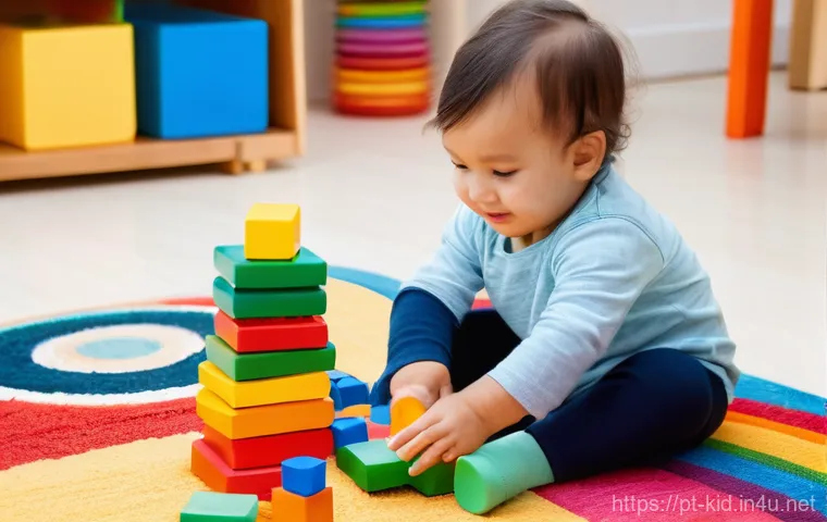 영유아 발달 검사 - **Prompt 1: A Tender First Connection**
    A close-up, heartwarming portrait of a loving parent (ge...