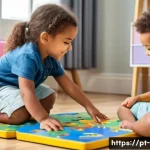 Home 19 유아기 인성 교육 - A diverse group of young children, ages 3 to 5, wearing colorful casual clothes and diapers for the ...